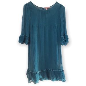 Y2k vintage Juicy Couture mini silk babydoll dress